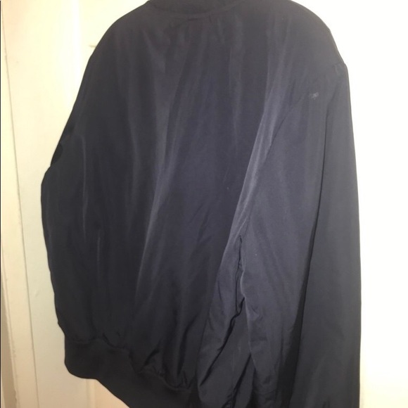 Navy Blue Bomber Jacket - Picture 3 of 4